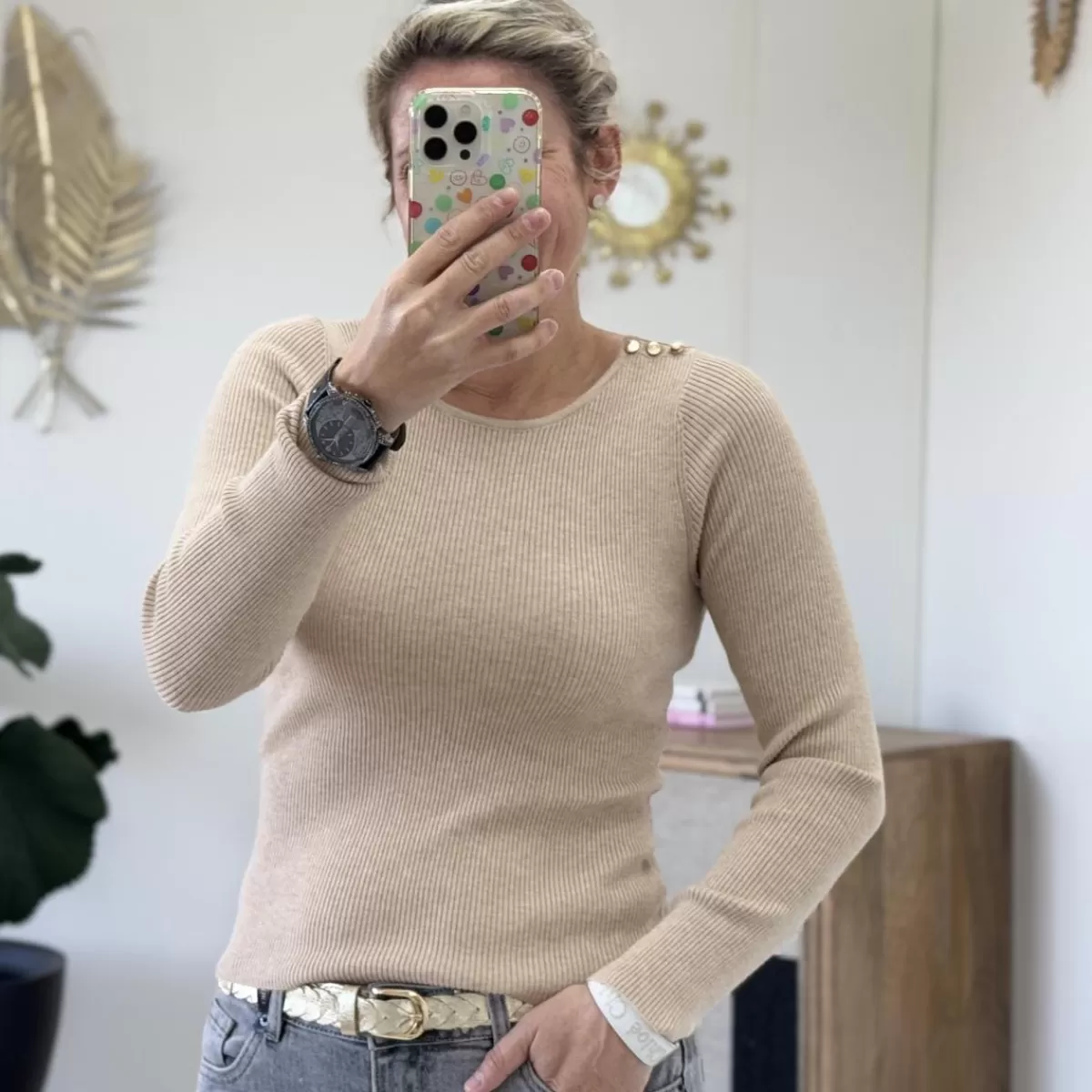 Pull Quincy camel ( du 34 au 40)<Le Dressing de Sarah D Online