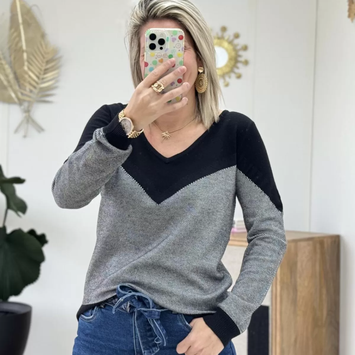 Pull Vanessa noir<Le Dressing de Sarah D Best