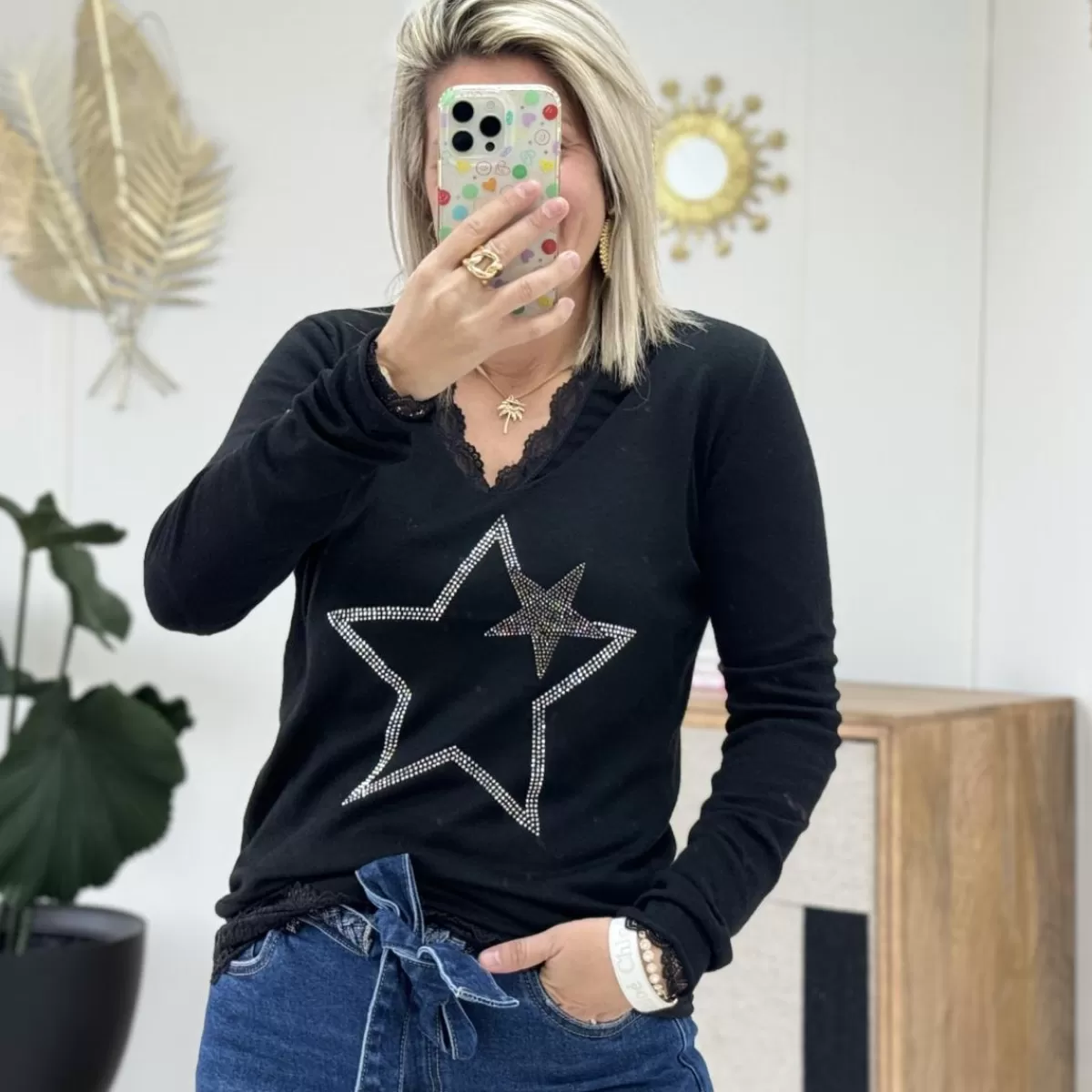 Pull Venus noir<Le Dressing de Sarah D Outlet