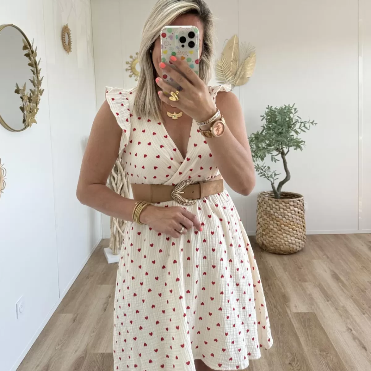 Robe Anna rouge<Le Dressing de Sarah D Cheap