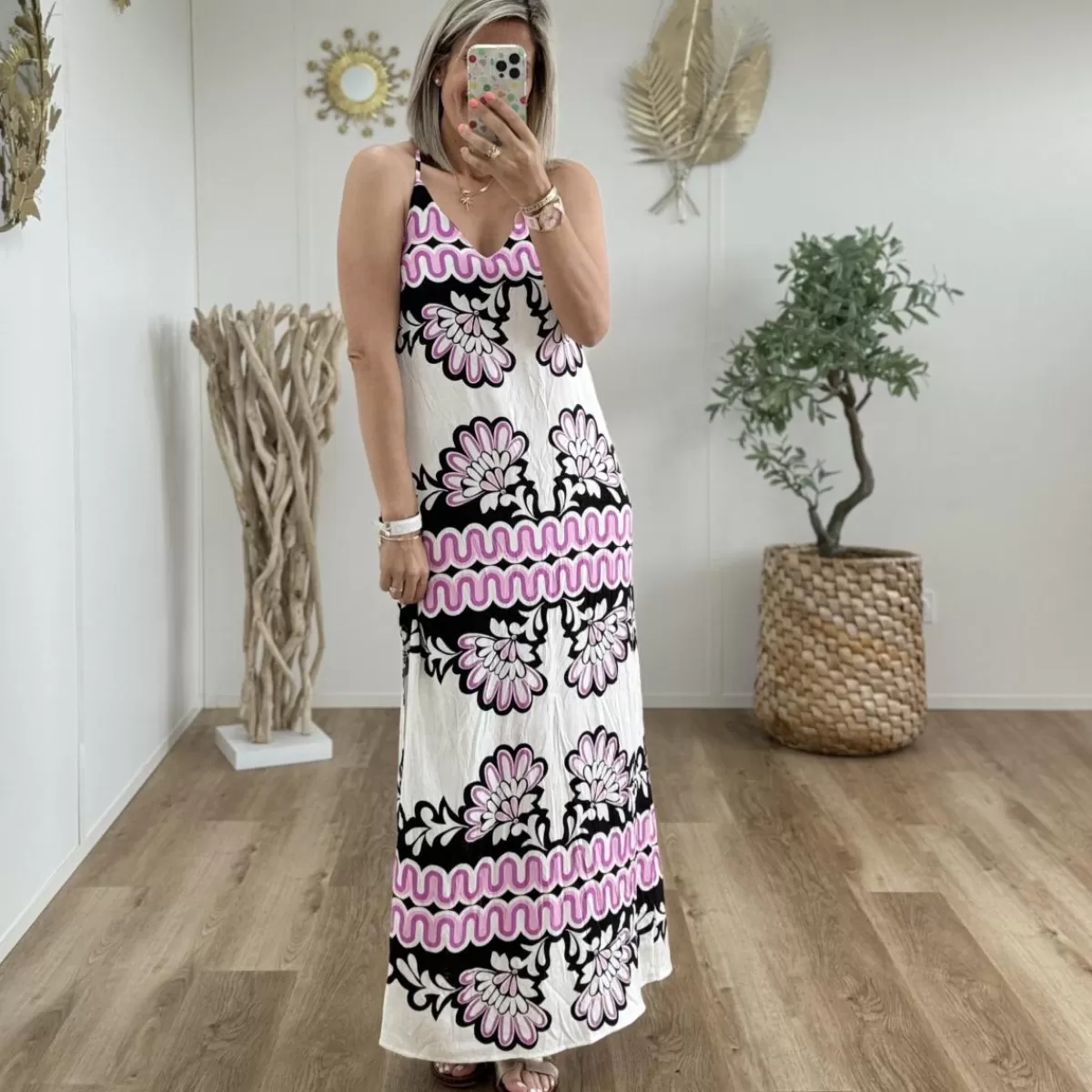 Robe Azelie rose<Le Dressing de Sarah D Flash Sale
