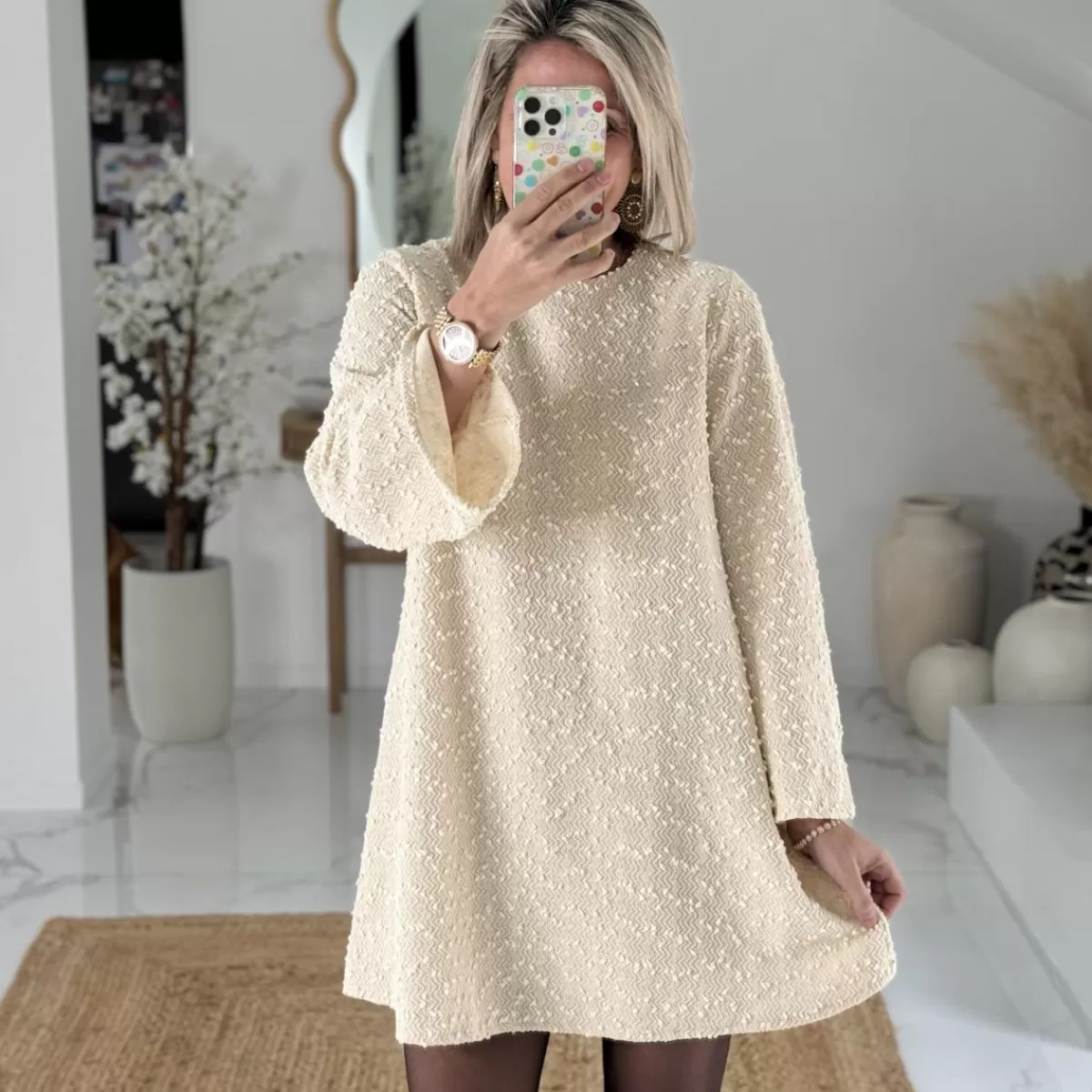 Robe Lois beige<Le Dressing de Sarah D Shop