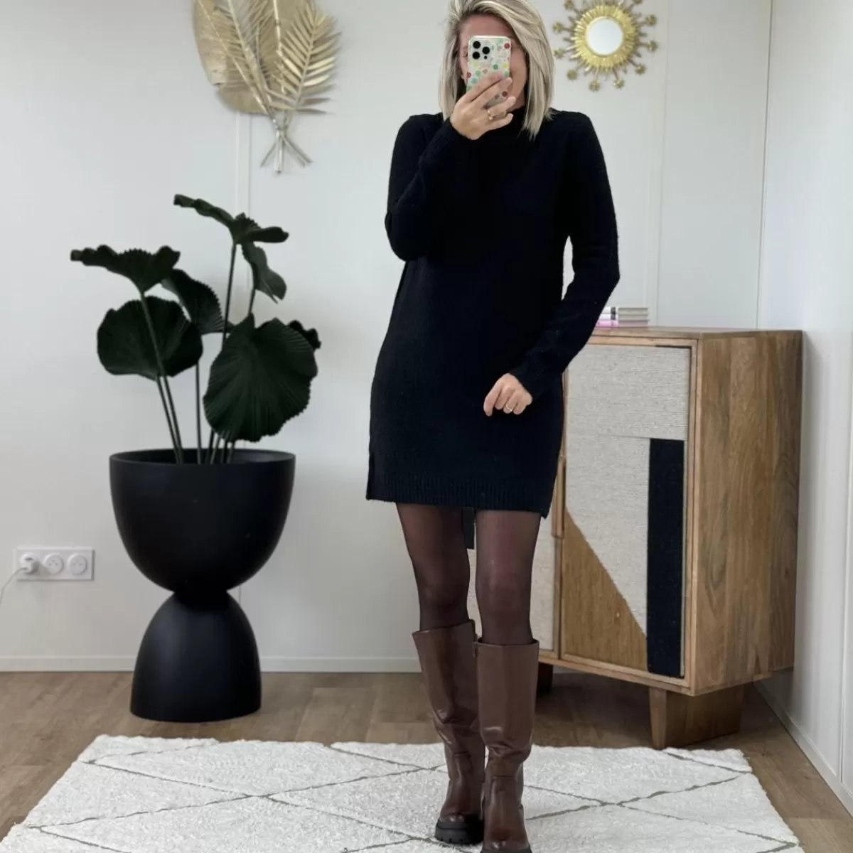 Robe pull Elsie noir<Le Dressing de Sarah D New