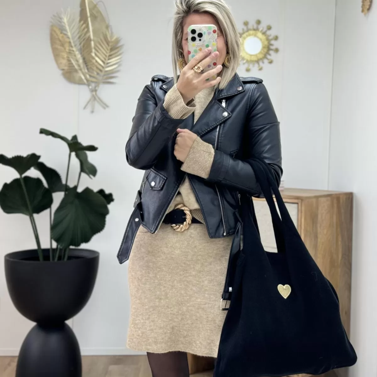 Sac en maille noir<Le Dressing de Sarah D Discount