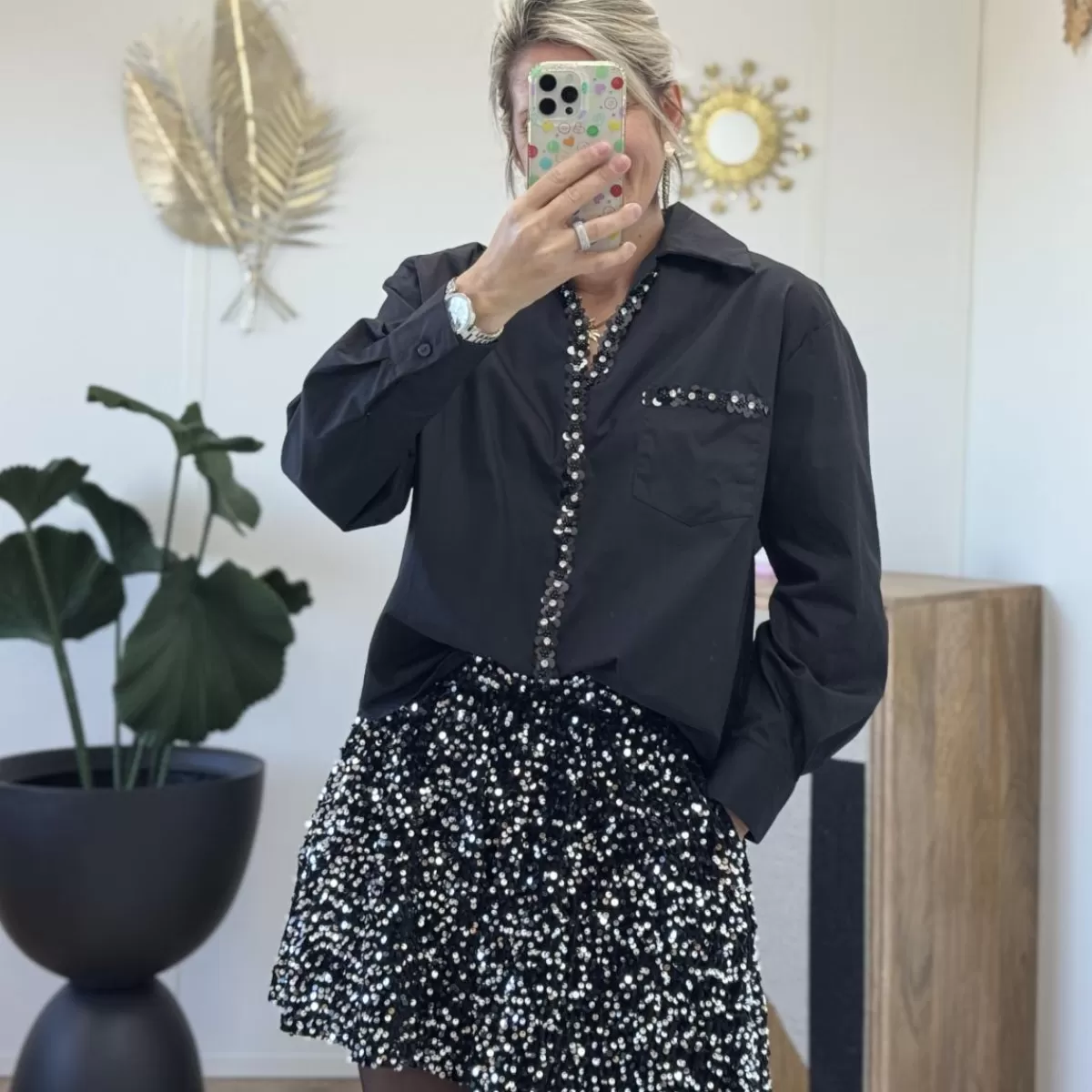 Short sequins<Le Dressing de Sarah D Store