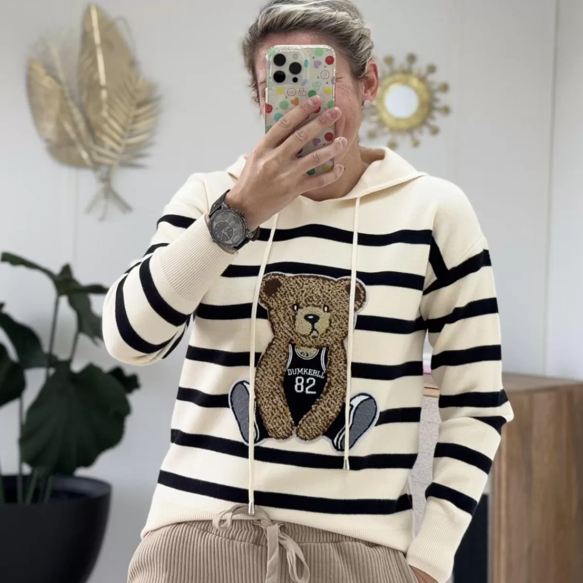 Sweat Ally ecru (du 34 au 38)<Le Dressing de Sarah D Shop