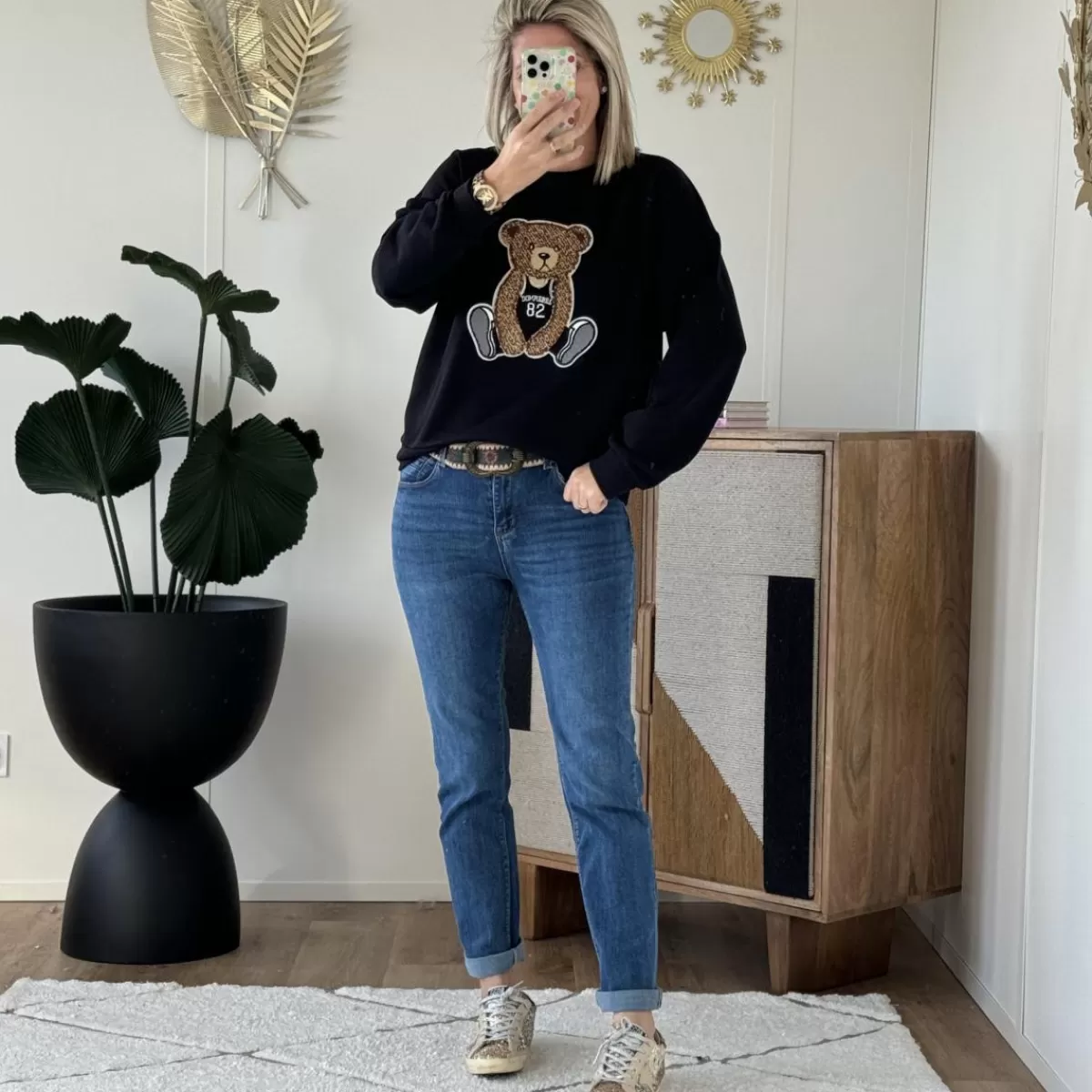 Sweat Bear noir<Le Dressing de Sarah D Discount