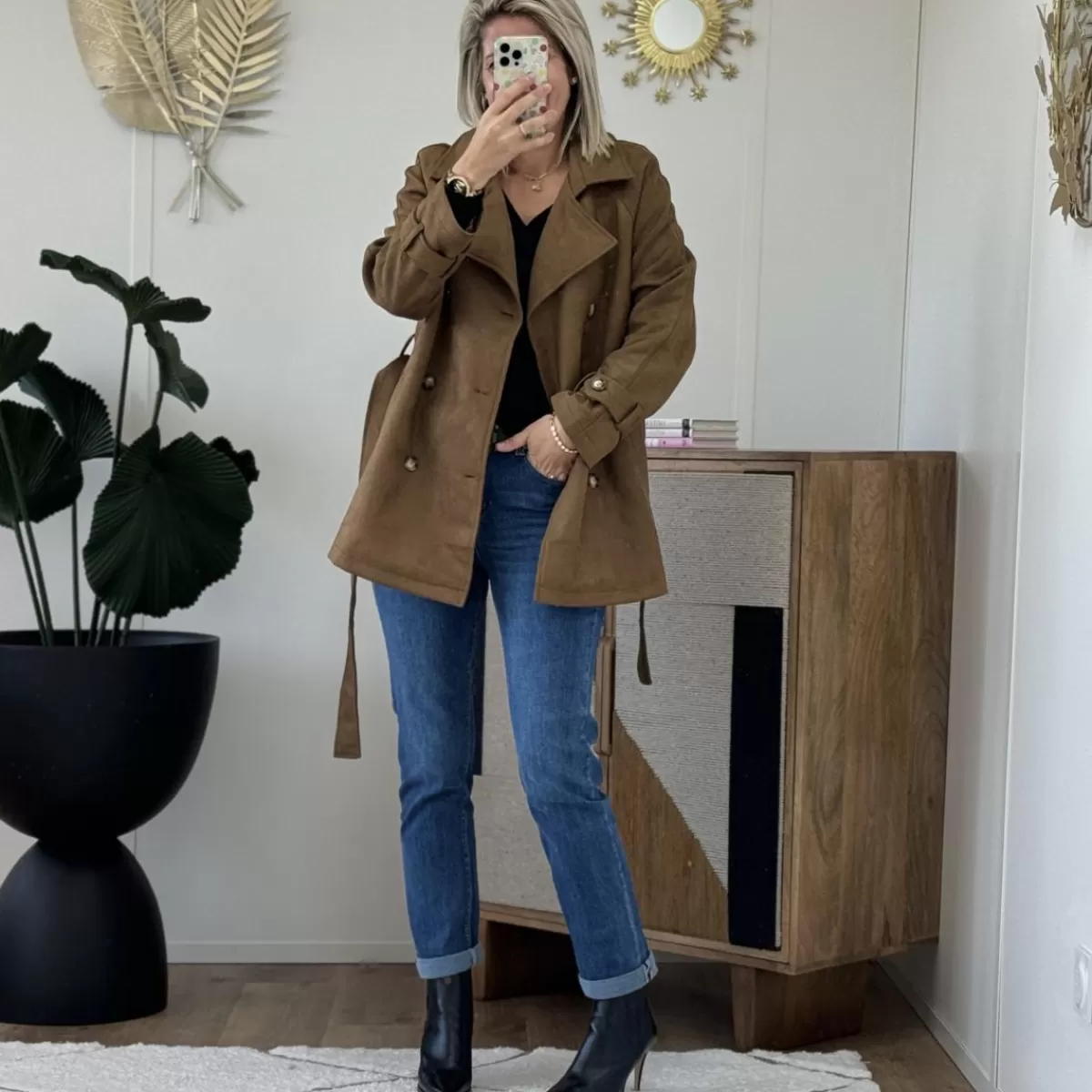 Trench suédine camel<Le Dressing de Sarah D Best