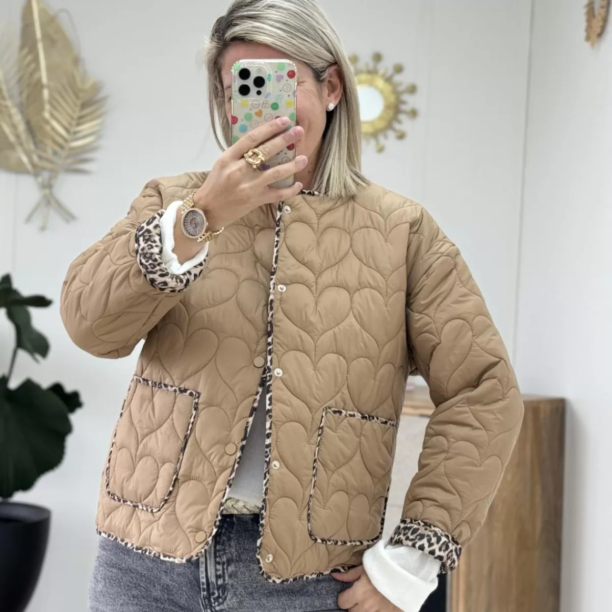 Veste matelassée heart<Le Dressing de Sarah D Best